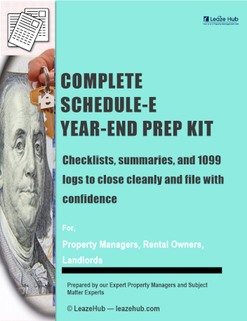 Schedule E Year-End Prep